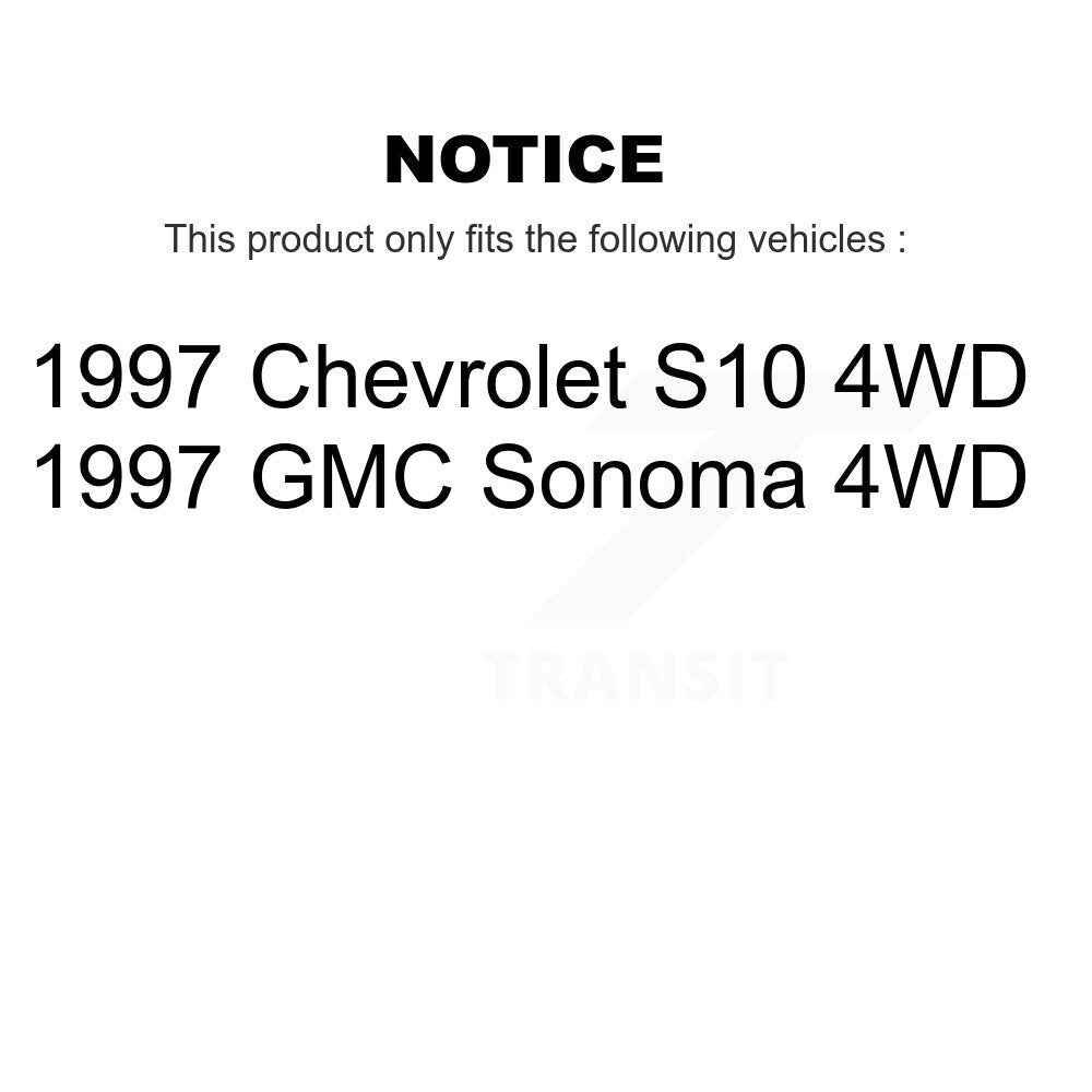 [Avant + Arrière] Kit de Disque et plaquette (semi-métallique) de frein pour 1997 Chevrolet S10 GMC Sonoma 4WD K8S-100745