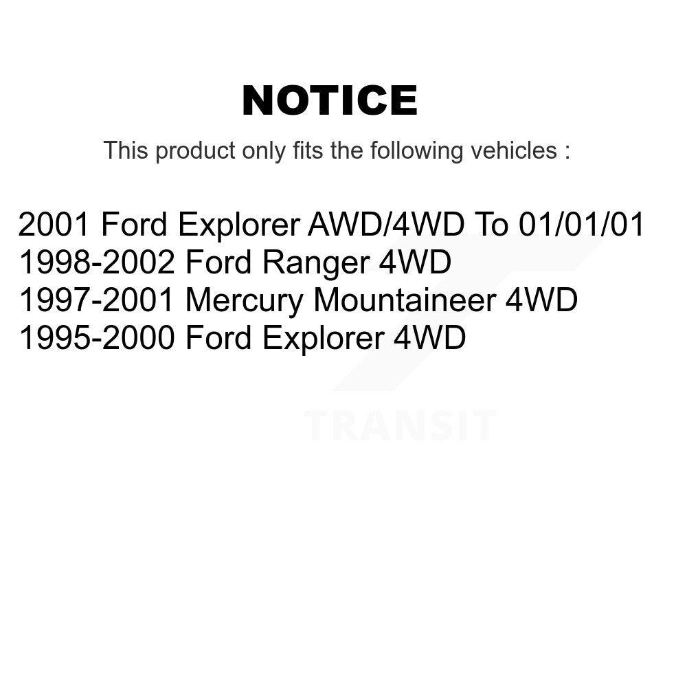 [Avant + Arrière] Kit de Disque et plaquette (semi-métallique) de frein pour Ford Ranger Explorer Mercury Mountaineer K8S-100857