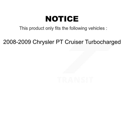 [Avant + Arrière] Kit de Disque et plaquette (semi-métallique) de frein pour 2008-2009 Chrysler PT Cruiser Turbocharged K8S-100979