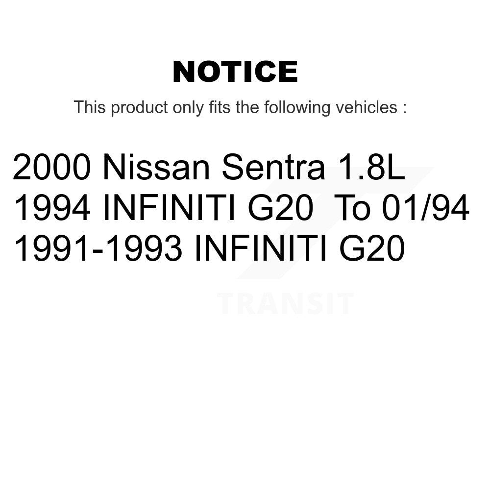 [Avant + Arrière] Kit de Disque et plaquette (semi-métallique) de frein pour Nissan Sentra INFINITI G20 K8S-101022
