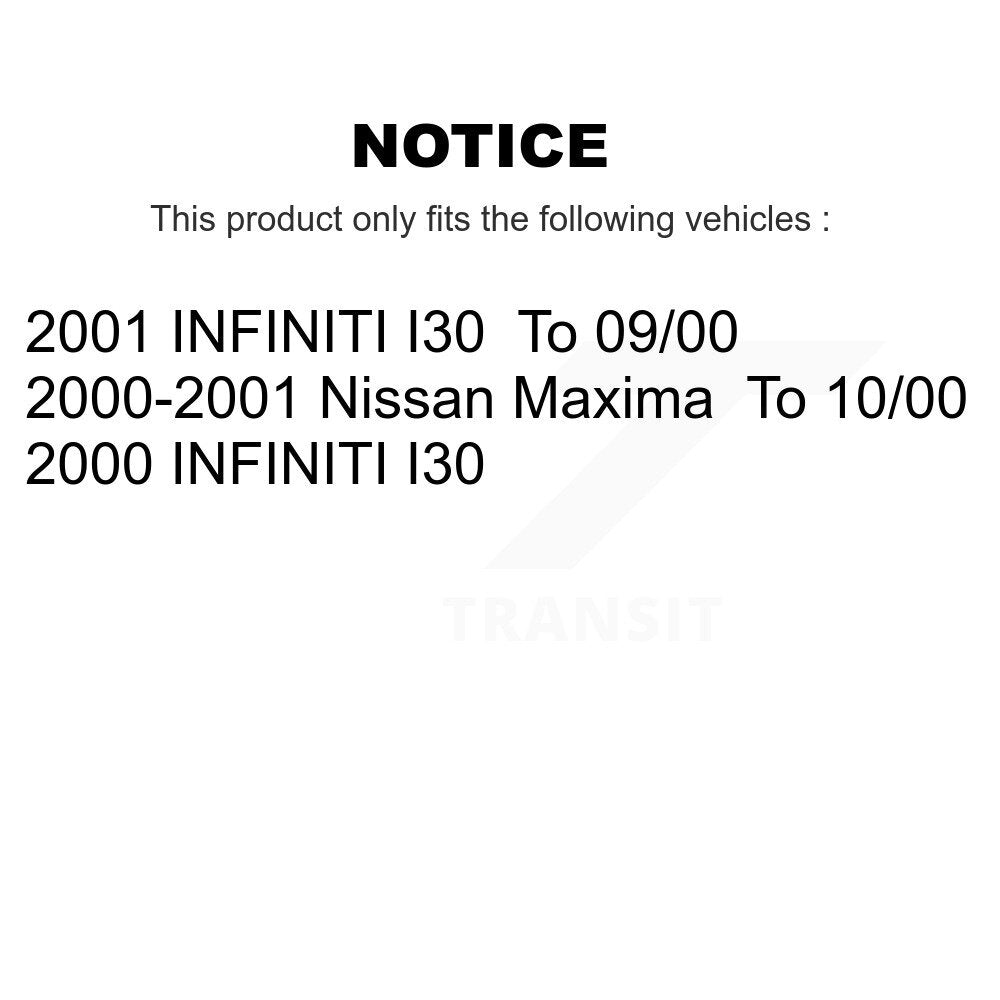 [Avant + Arrière] Kit de Disque et plaquette (semi-métallique) de frein pour Nissan Maxima Infiniti I30 INFINITI K8S-101136
