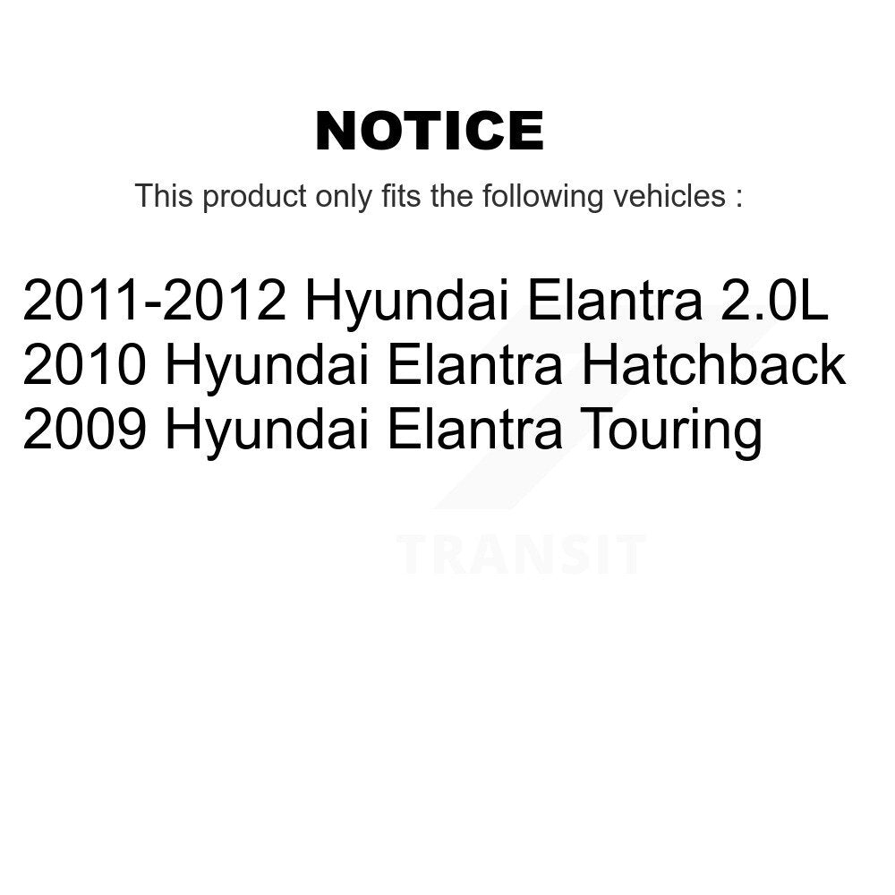 [Avant + Arrière] Kit de Disque et plaquette (semi-métallique) de frein pour Hyundai Elantra K8S-101174