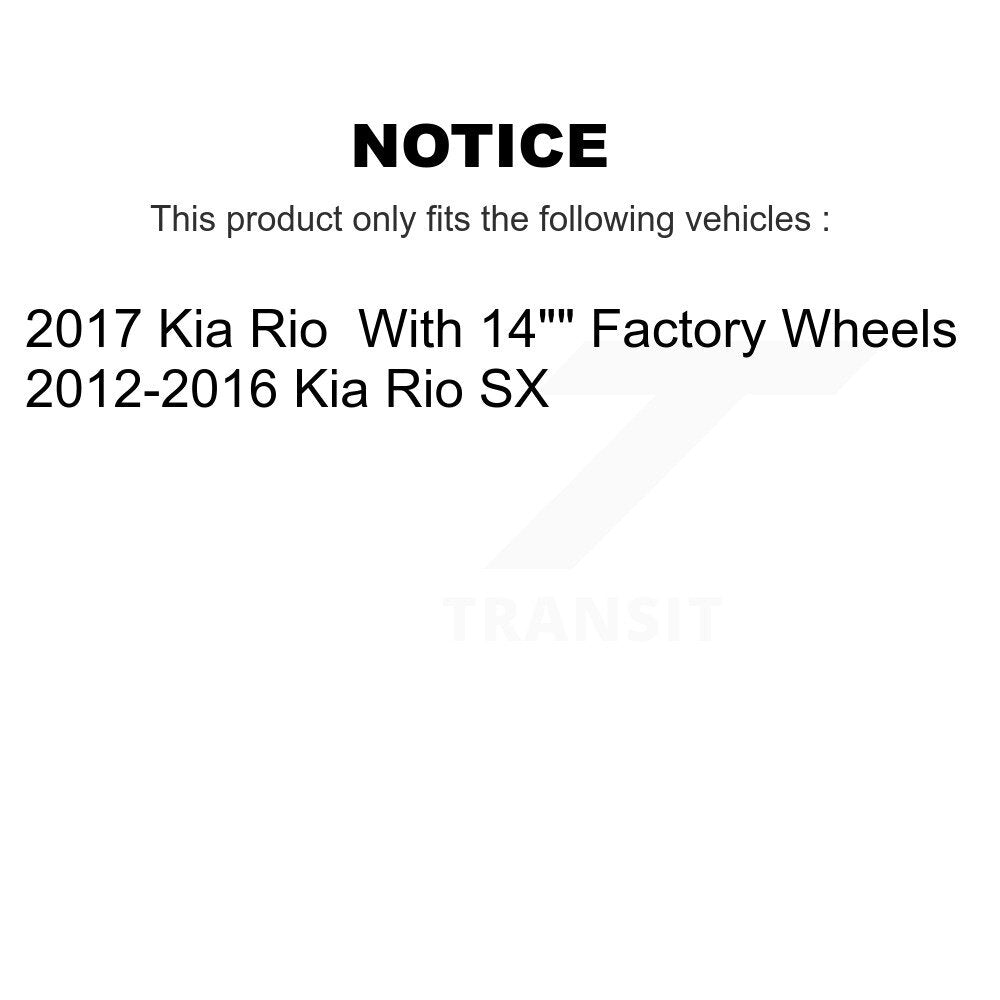 [Avant + Arrière] Kit de Disque et plaquette (semi-métallique) de frein pour Kia Rio K8S-101475