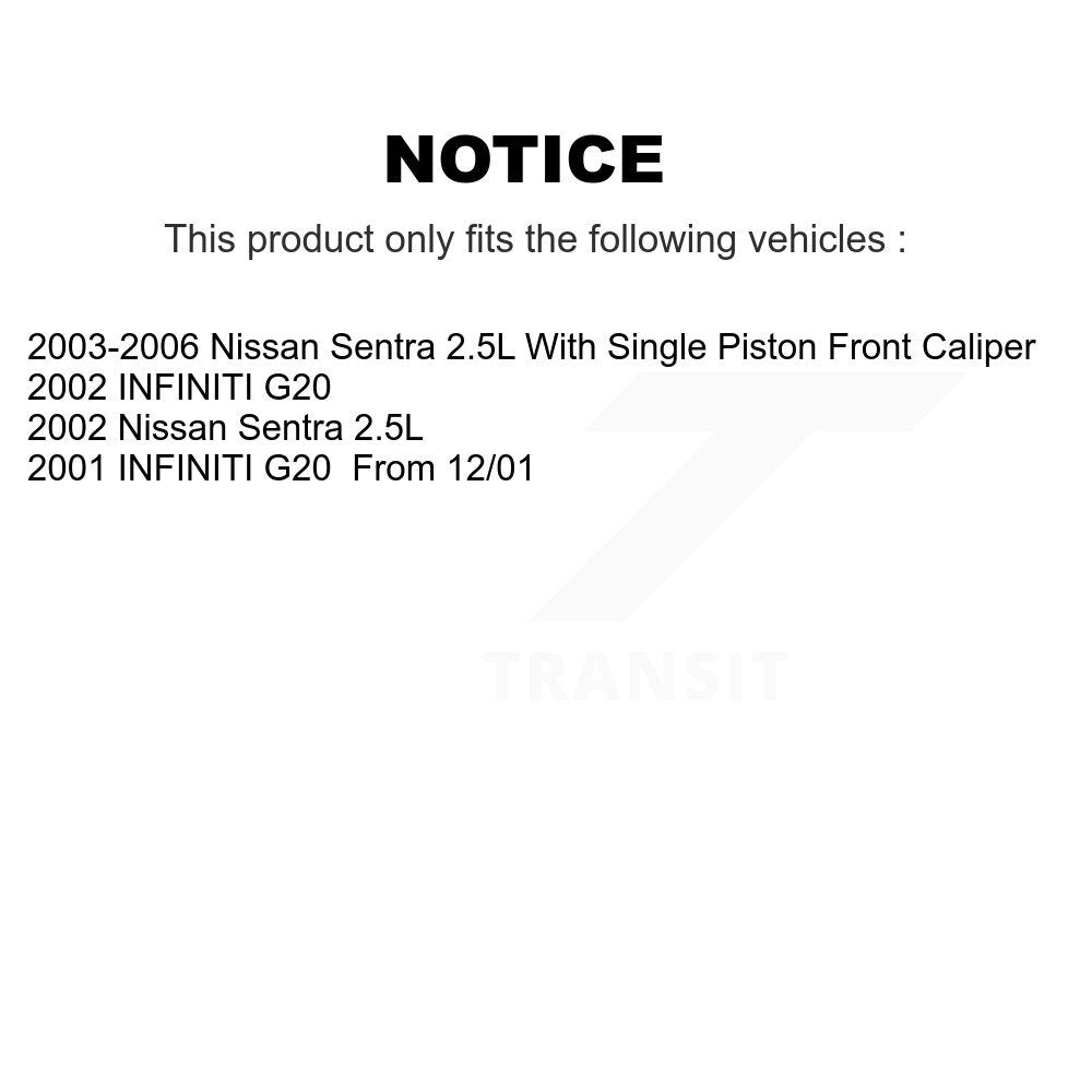 [Arrière] Kit de Disque et plaquette (semi-métallique) de frein pour Nissan Sentra INFINITI G20 K8S-101704