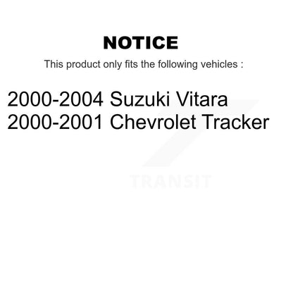 [Avant + Arrière] Kit de Disque et plaquette (semi-métallique) de frein pour Chevrolet Tracker Suzuki Vitara K8S-102005