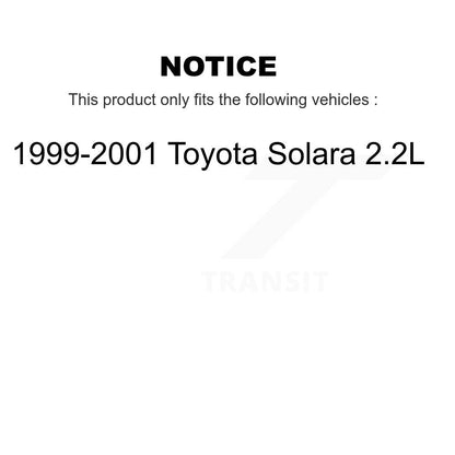 [Avant + Arrière] Kit de Disque et plaquette (semi-métallique) de frein pour 1999-2001 Toyota Solara 2.2L K8S-102098