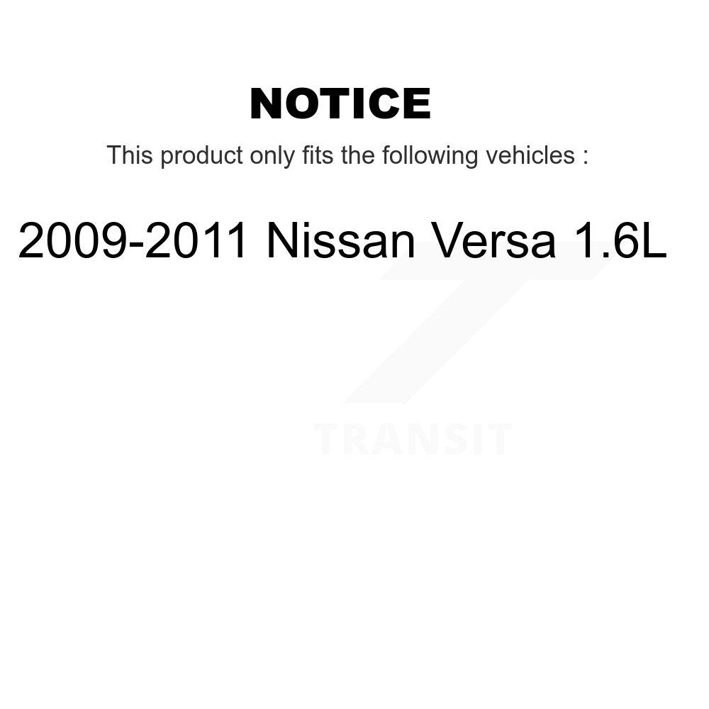 [Avant + Arrière] Kit de Disque et plaquette (semi-métallique) de frein pour 2009-2011 Nissan Versa 1.6L K8S-102166