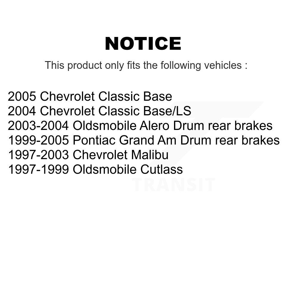 [Avant + Arrière] Kit de Disque et plaquette (semi-métallique) de frein pour Chevrolet Pontiac Grand Am Malibu Classic Oldsmobile Alero Cutlass K8S-102214
