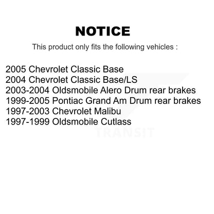 [Avant + Arrière] Kit de Disque et plaquette (semi-métallique) de frein pour Chevrolet Pontiac Grand Am Malibu Classic Oldsmobile Alero Cutlass K8S-102214