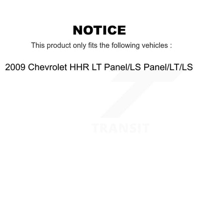 [Avant + Arrière] Kit de Disque et plaquette (semi-métallique) de frein pour 2009 Chevrolet HHR LT Panel LS K8S-102220