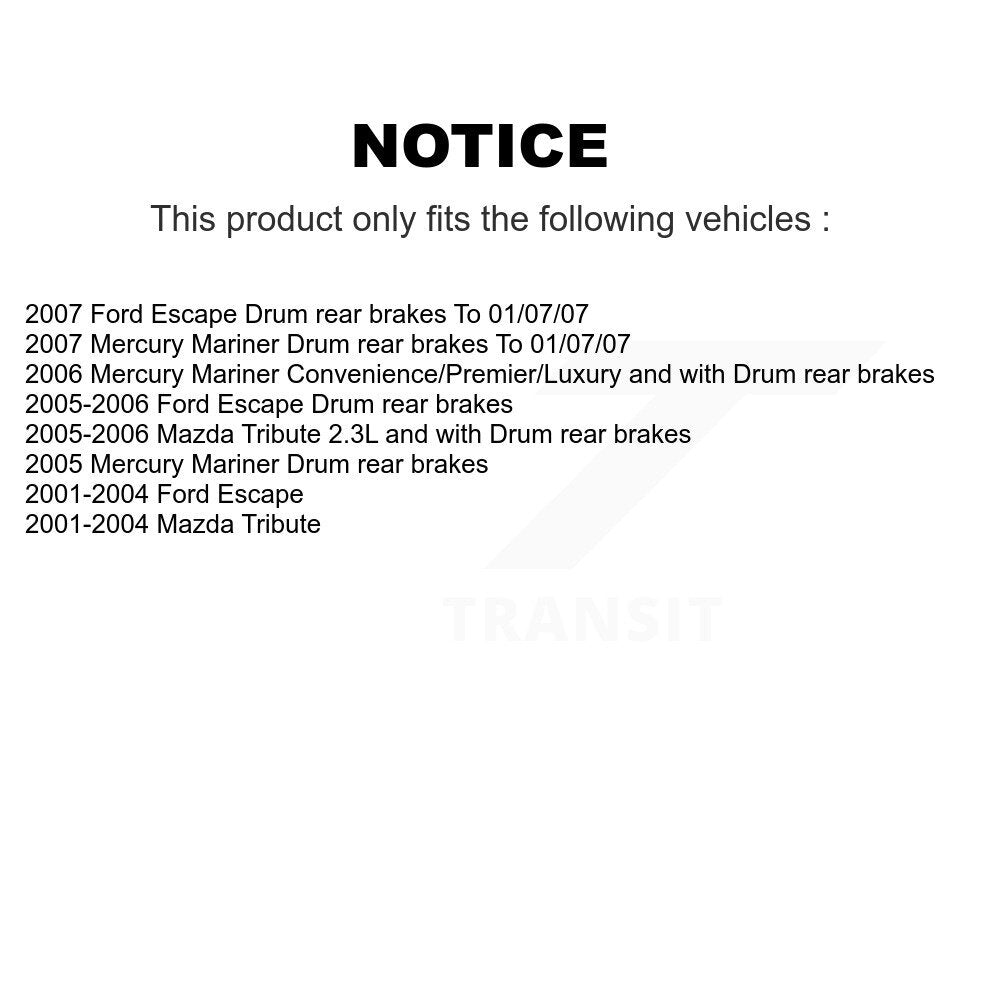 [Avant + Arrière] Kit de Disque et plaquette (semi-métallique) de frein pour Ford Escape Mazda Tribute Mercury Mariner K8S-102506
