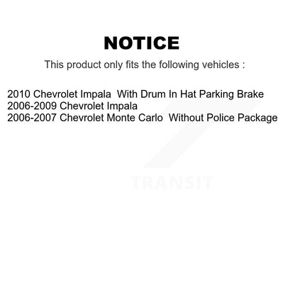 [Avant + Arrière] Kit de Disque et plaquette (semi-métallique) de frein pour Chevrolet Impala Monte Carlo K8S-103002