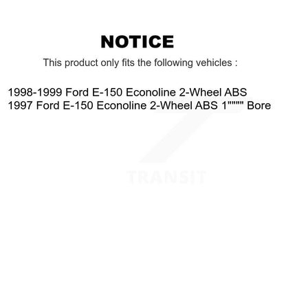 [Avant + Arrière] Kit de Disque et plaquette (semi-métallique) de frein pour Ford E-150 Econoline 2-Wheel ABS K8S-103165