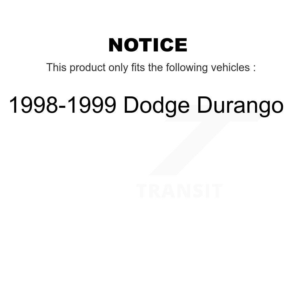 [Avant + Arrière] Kit de Disque et plaquette (semi-métallique) de frein pour 1998-1999 Dodge Durango K8S-103412