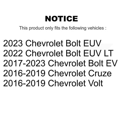 [Avant] Kit de Disque et plaquette (céramique) de frein pour Chevrolet Cruze Volt Bolt EV EUV K8T-100083