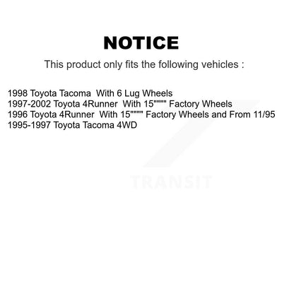 [Avant] Kit de Disque et plaquette (céramique) de frein pour Toyota 4Runner Tacoma K8T-100298