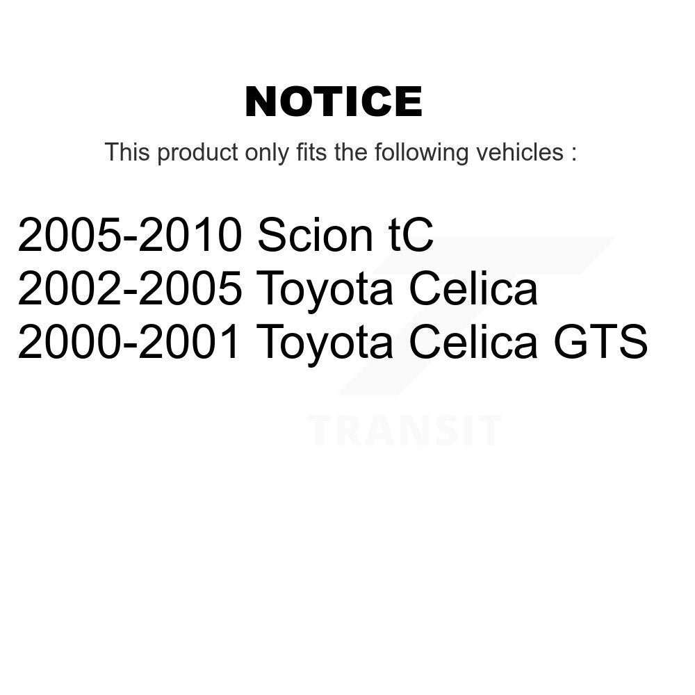 [Avant] Kit de Disque et plaquette (céramique) de frein pour Scion tC Toyota Celica K8T-100343