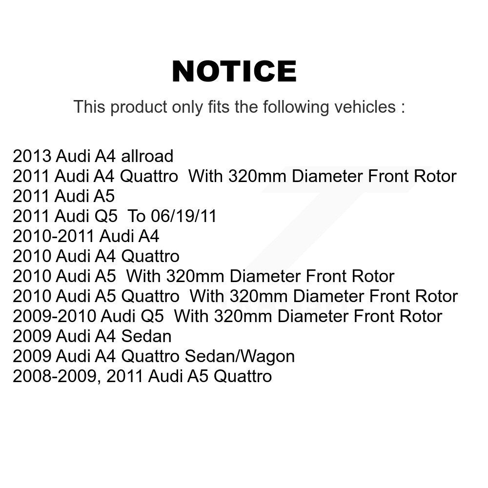 [Avant] Kit de Disque et plaquette (céramique) de frein pour Audi A4 Quattro Q5 A5 allroad K8T-100585