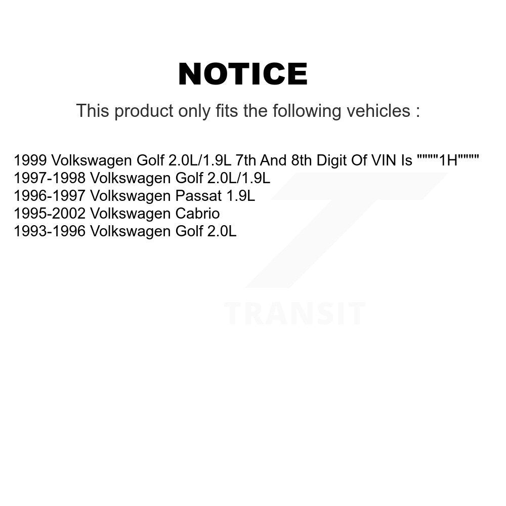 [Avant] Kit de Disque et plaquette (céramique) de frein pour Volkswagen Cabrio Golf Passat K8T-100696