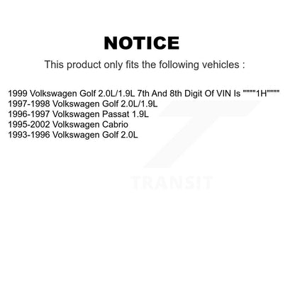 [Avant] Kit de Disque et plaquette (céramique) de frein pour Volkswagen Cabrio Golf Passat K8T-100696