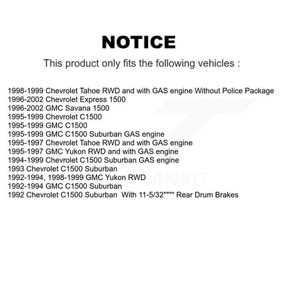 [Avant] Kit de Disque et plaquette (céramique) de frein pour Chevrolet C1500 GMC Tahoe Suburban Yukon Express 1500 Savana K8T-100708