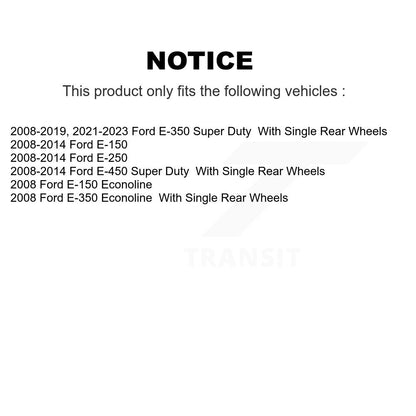 [Avant] Kit de Disque et plaquette (céramique) de frein pour Ford E-350 Super Duty E-250 E-150 E-450 Econoline K8T-100757