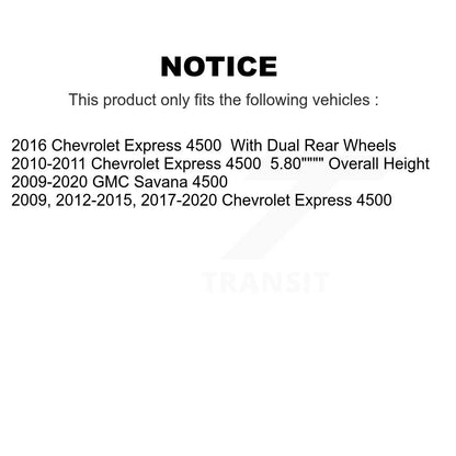 [Avant + Arrière] Kit de Disque et plaquette (céramique) de frein pour Chevrolet Express 4500 GMC Savana K8T-100795