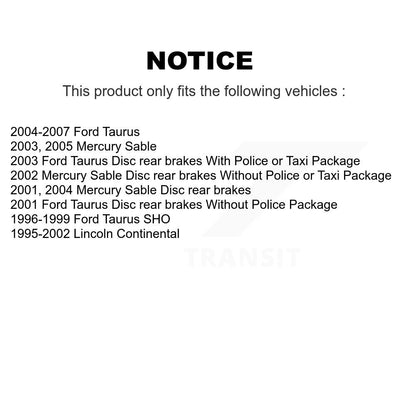 [Avant + Arrière] Kit de Disque et plaquette (céramique) de frein pour Ford Taurus Mercury Sable Lincoln Continental K8T-100899