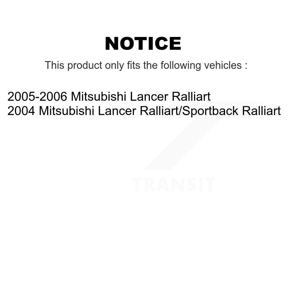 [Avant + Arrière] Kit de Disque et plaquette (céramique) de frein pour Mitsubishi Lancer K8T-101006
