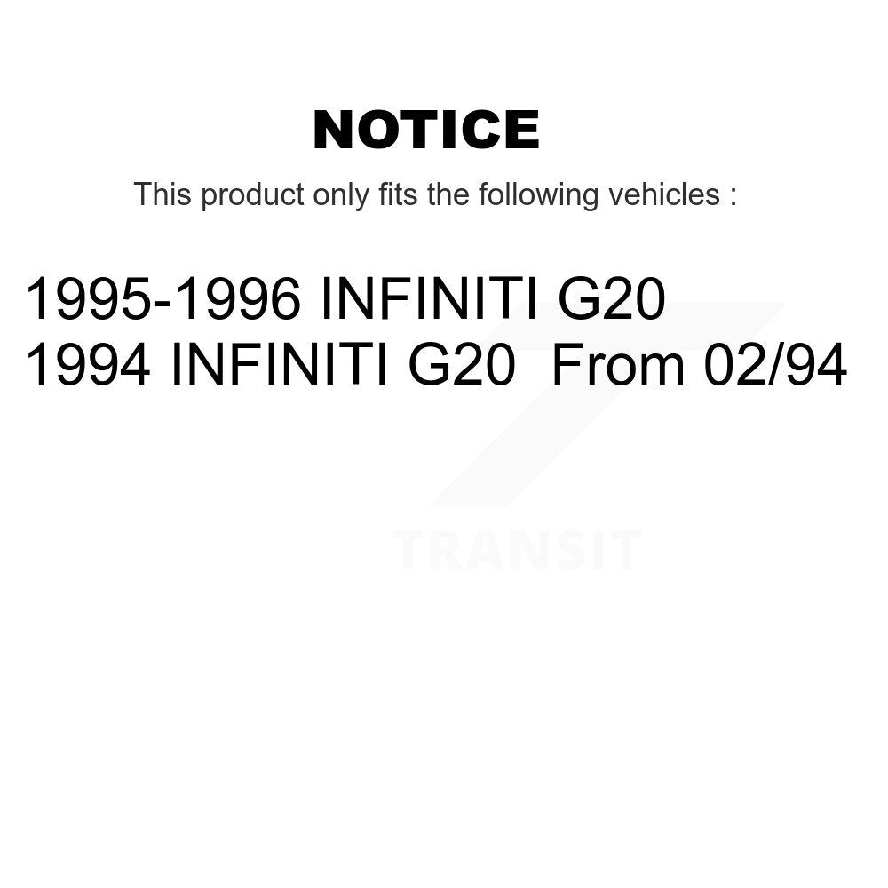 [Avant + Arrière] Kit de Disque et plaquette (céramique) de frein pour INFINITI G20 K8T-101074