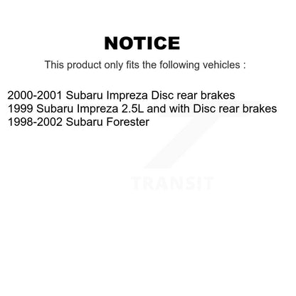 [Avant + Arrière] Kit de Disque et plaquette (céramique) de frein pour Subaru Forester Impreza K8T-101124