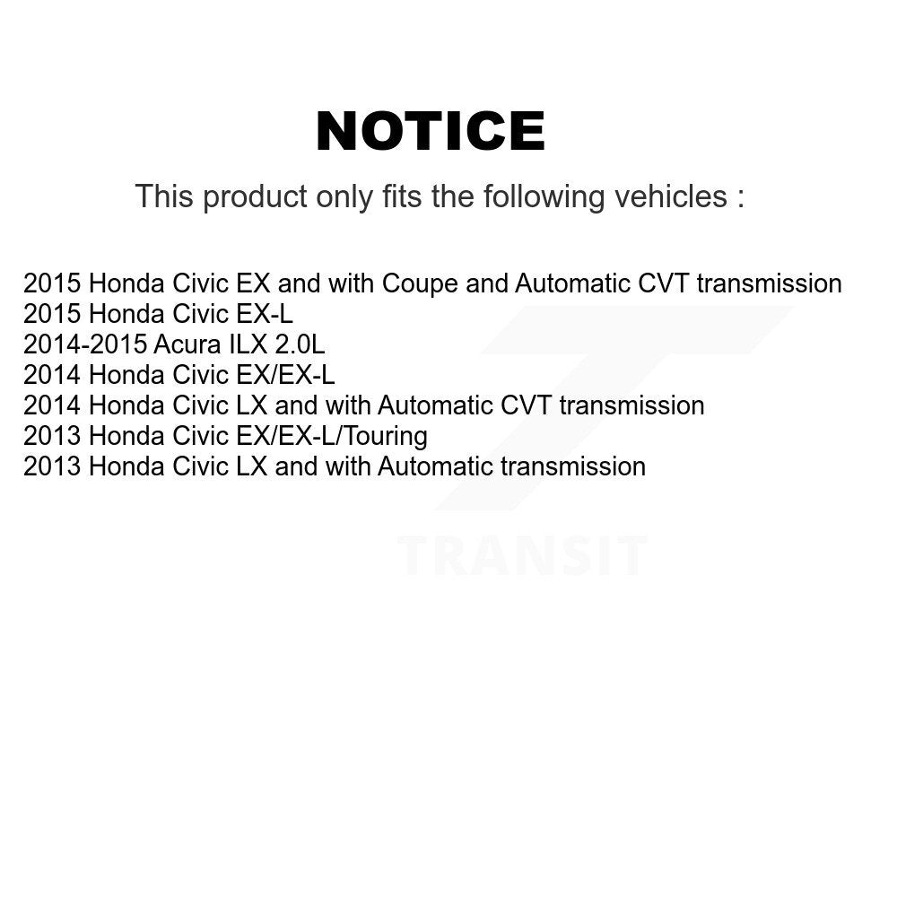 [Avant + Arrière] Kit de Disque et plaquette (céramique) de frein pour Honda Civic Acura ILX K8T-101138