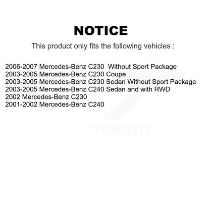 [Avant + Arrière] Kit de Disque et plaquette (céramique) de frein pour Mercedes-Benz C230 C240 K8T-101225