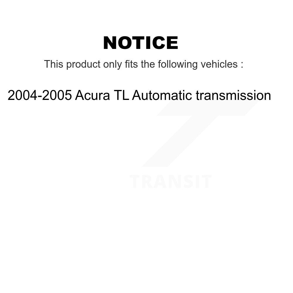 [Avant + Arrière] Kit de Disque et plaquette (céramique) de frein pour 2004-2005 Acura TL Automatic transmission K8T-101257