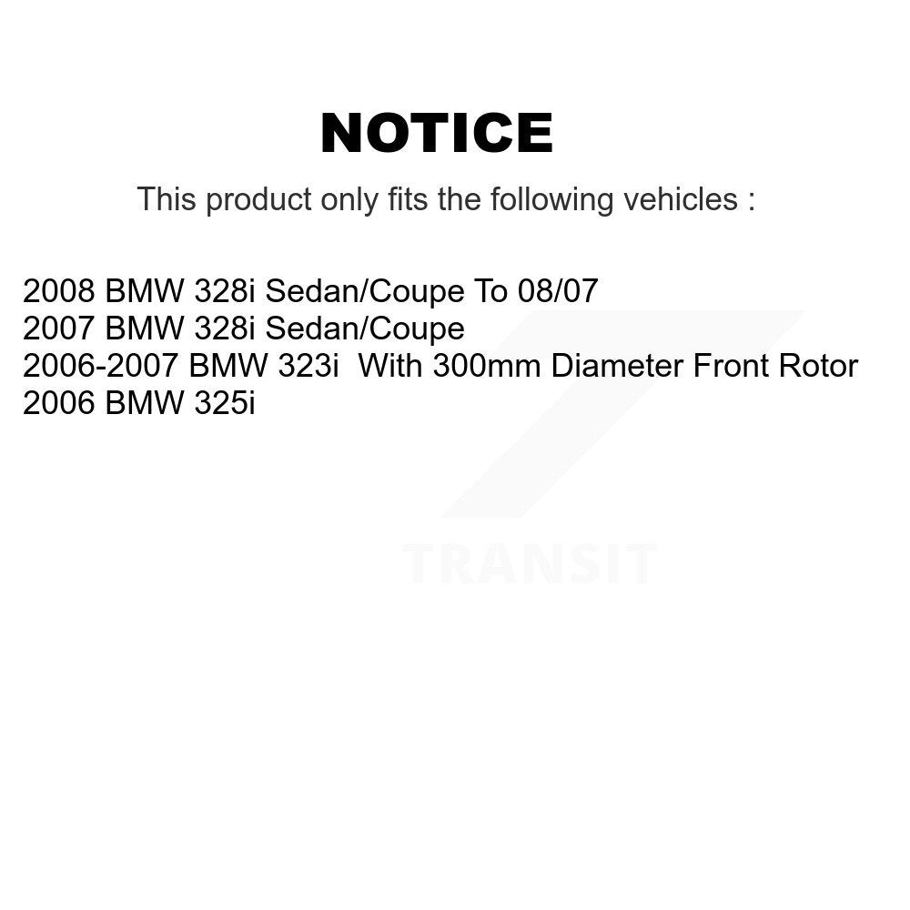 [Avant + Arrière] Kit de Disque et plaquette (céramique) de frein pour BMW 328i 325i 323i K8T-101379