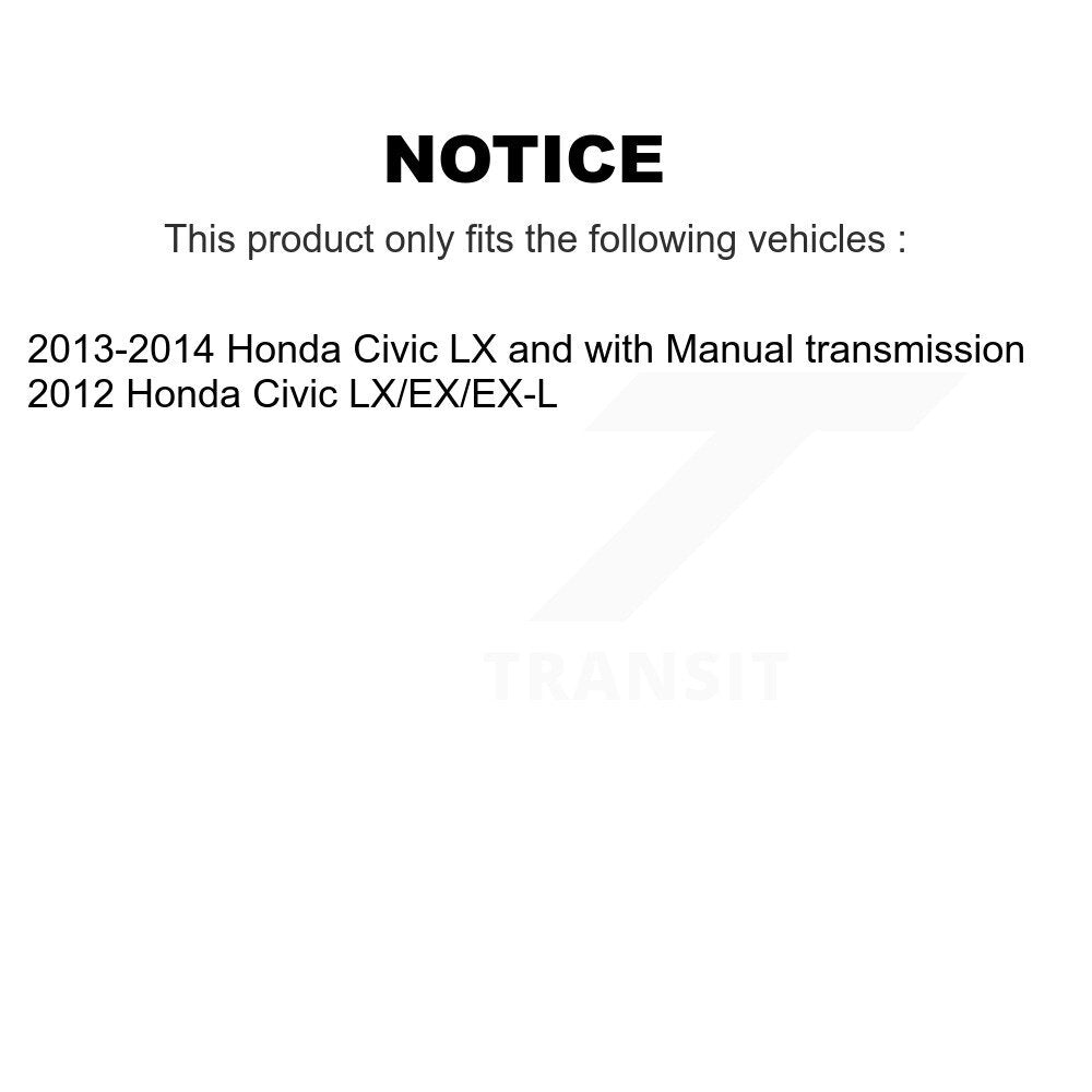 [Avant + Arrière] Kit de Disque et plaquette (céramique) de frein pour Honda Civic K8T-101552