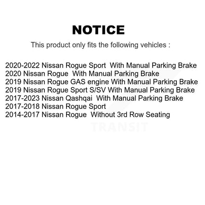 [Avant + Arrière] Kit de Disque et plaquette (céramique) de frein pour Nissan Rogue Sport Qashqai K8T-101596