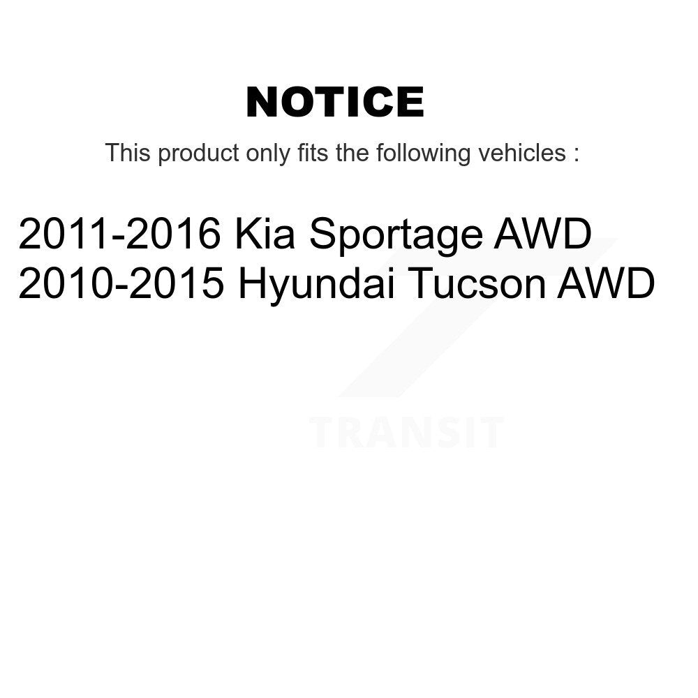 [Arrière] Kit de Disque et plaquette (céramique) de frein pour Hyundai Tucson Kia Sportage AWD K8T-101873