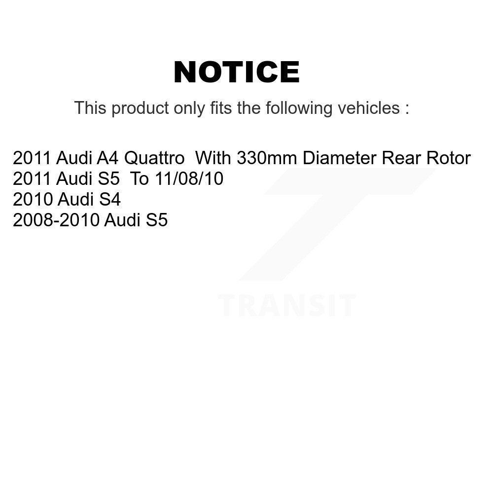 [Arrière] Kit de Disque et plaquette (céramique) de frein pour Audi S5 A4 Quattro K8T-102020