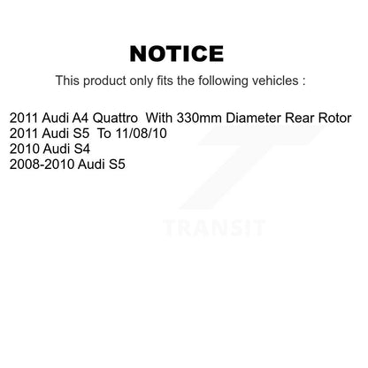 [Arrière] Kit de Disque et plaquette (céramique) de frein pour Audi S5 A4 Quattro K8T-102020