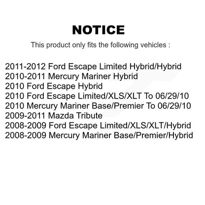 [Avant + Arrière] Kit de Disque et plaquette (céramique) de frein pour Ford Escape Mercury Mariner Mazda Tribute K8T-102310