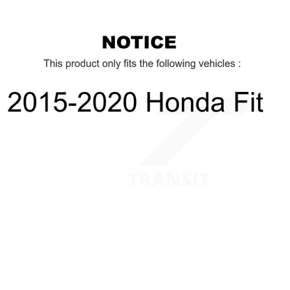 [Avant + Arrière] Kit de Disque et plaquette (céramique) de frein pour 2015-2020 Honda Fit K8T-102516