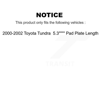 [Avant et Arrière] Disque et plaquette de frein pour Toyota Tundra K8T-102708