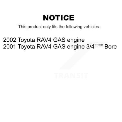 [Avant + Arrière] Kit de Disque et plaquette (céramique) de frein pour 2002 Toyota RAV4 GAS engine K8T-102710