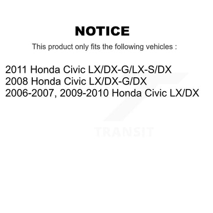 [Avant + Arrière] Kit de Disque et plaquette (céramique) de frein pour Honda Civic K8T-102712