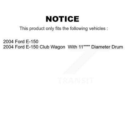 [Avant + Arrière] Kit de Disque et plaquette (céramique) de frein pour 2004 Ford E-150 K8T-102731