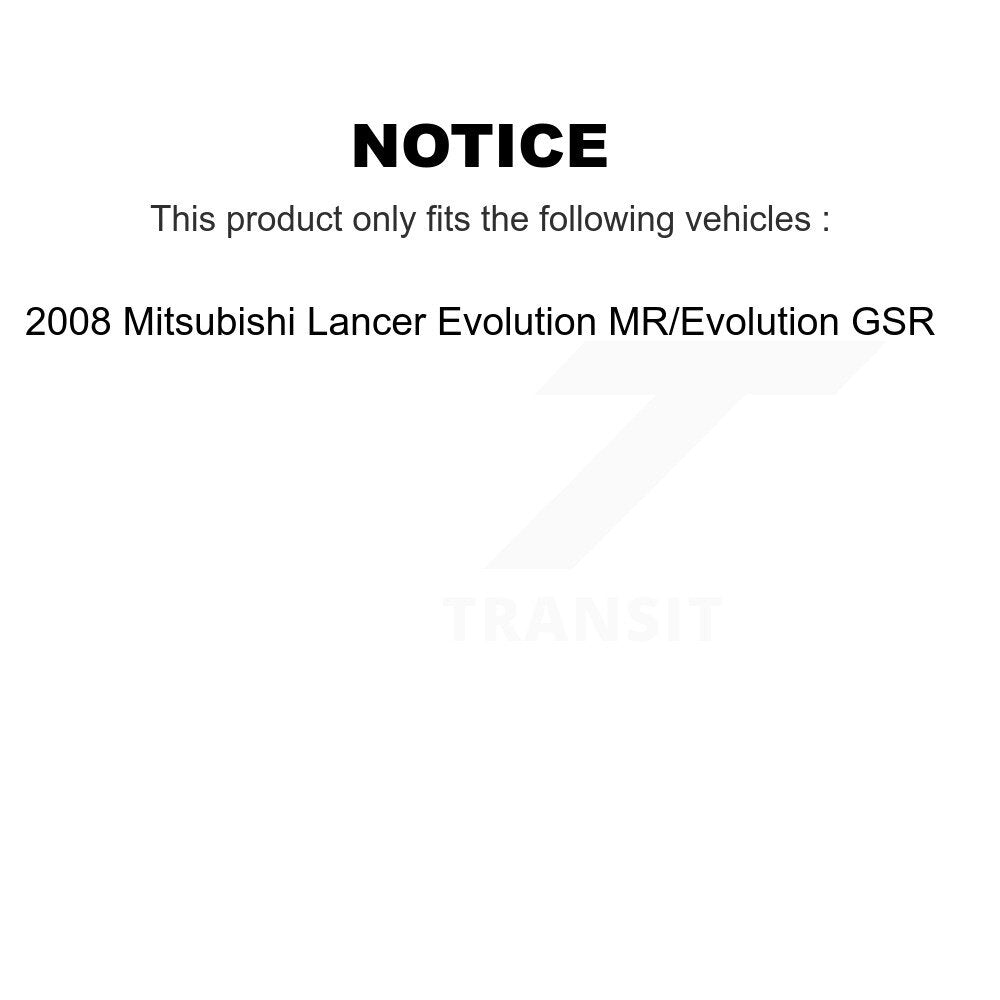 [Avant et Arrière] Disque et plaquette de frein pour Mitsubishi Lancer K8T-102831