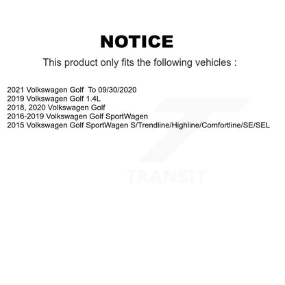[Avant + Arrière] Kit de Disque et plaquette (céramique) de frein pour Volkswagen Golf SportWagen K8T-102874