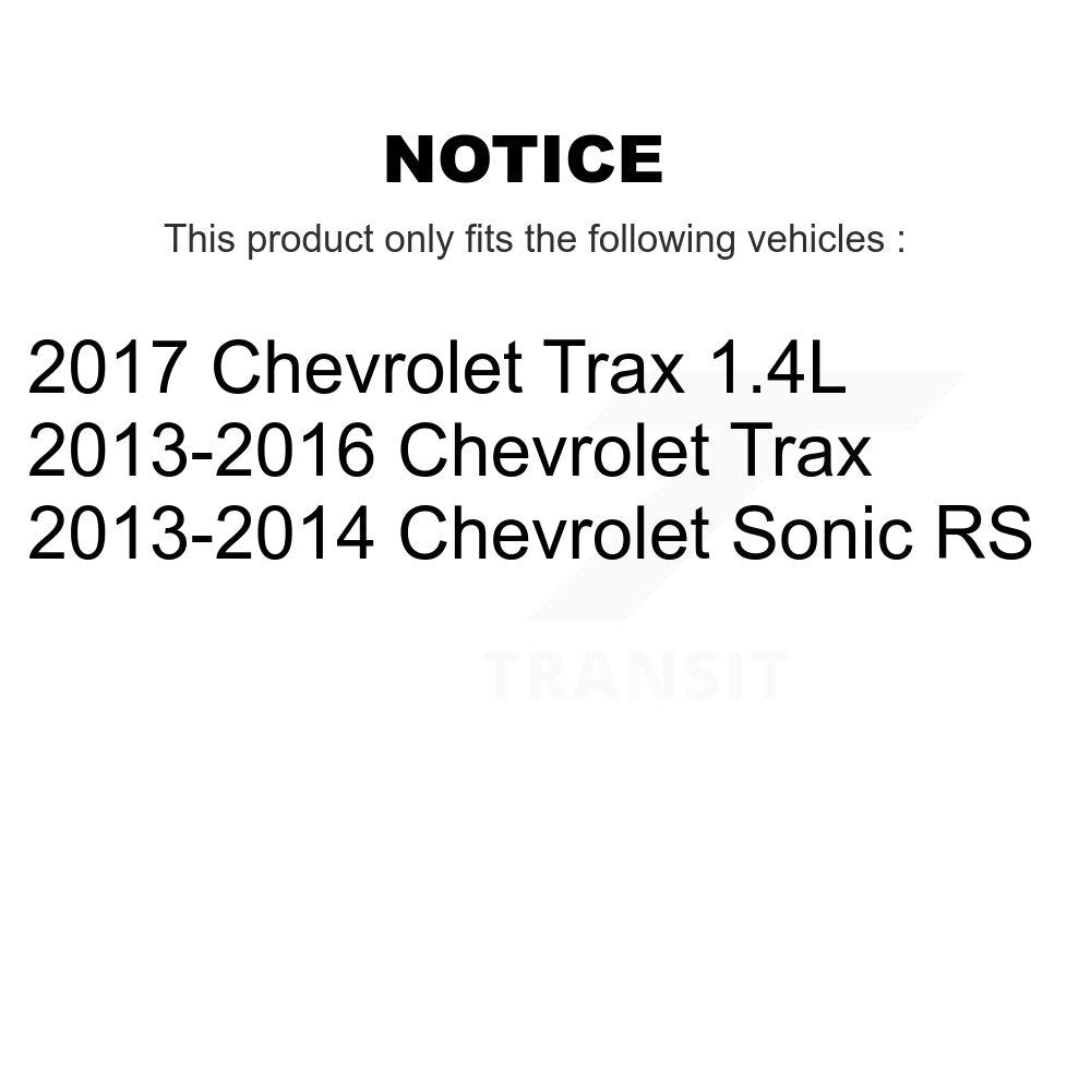 [Avant + Arrière] Kit de Disque et plaquette (céramique) de frein pour Chevrolet Trax Sonic K8T-102894