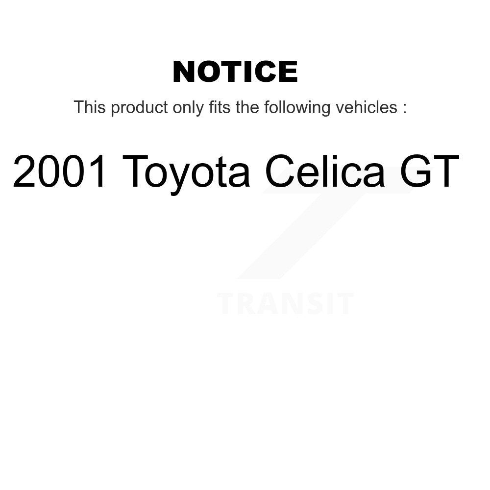 [Avant et Arrière] Disque et plaquette de frein pour 2001 Toyota Celica GT K8T-103251